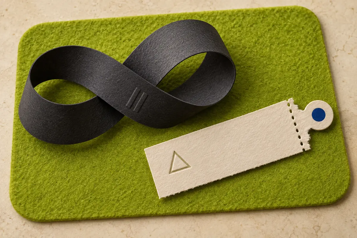 A perpetual loop and a finite-expiry options ticket rest on the same collateral surface