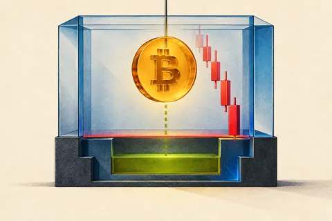Bitcoin futures collateral approaching a maintenance floor before the supporting equity reaches zero